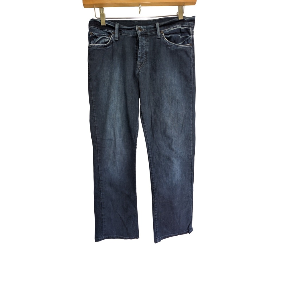 Lucky Brand Easy Rider Womens Jeans Size‎ 10x30 Dark Wash Tarpit Blue Stitch Y2K